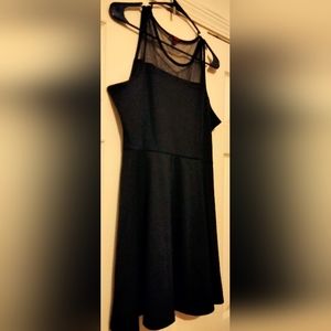 Bongo Dress Women Large Black Mini Whimsical Gothic Party Lace Academia Beach